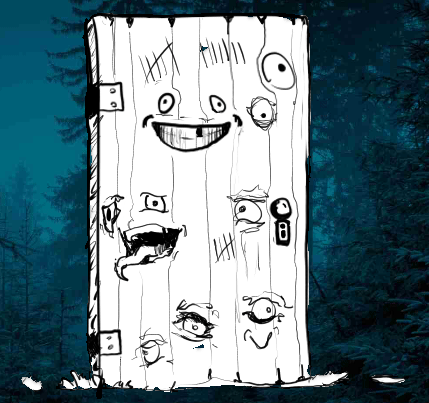 A door...